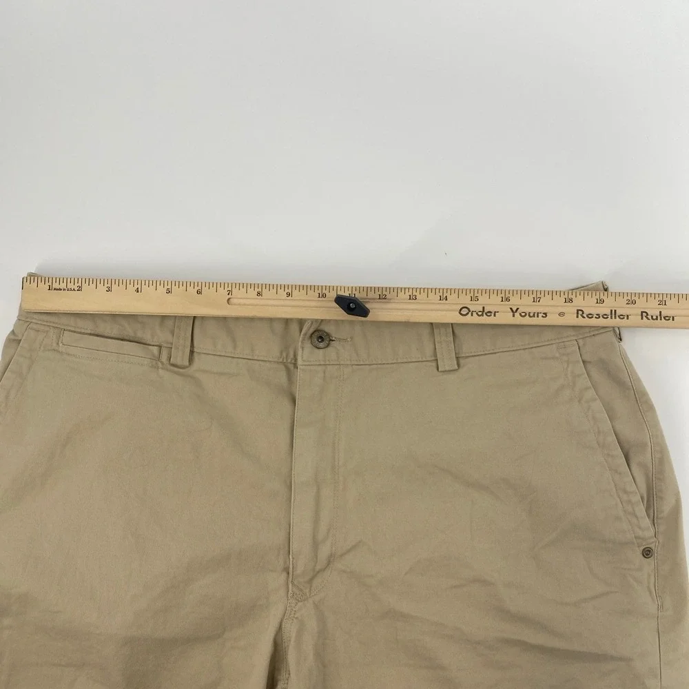 Duluth Flex Ballroom Khakis Shorts Mens Tag 40 Fits 39 Tan Stretch Utility Work